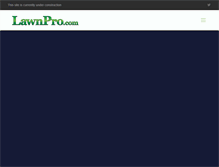 Tablet Screenshot of lawnpro.com